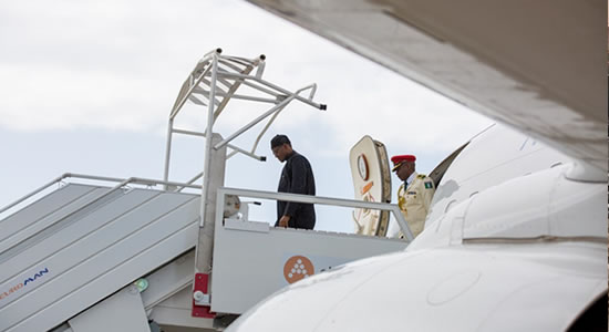 Buhari Returns to Abuja From Egypt, To Tackle Terrorism With Support From Egyptian Government